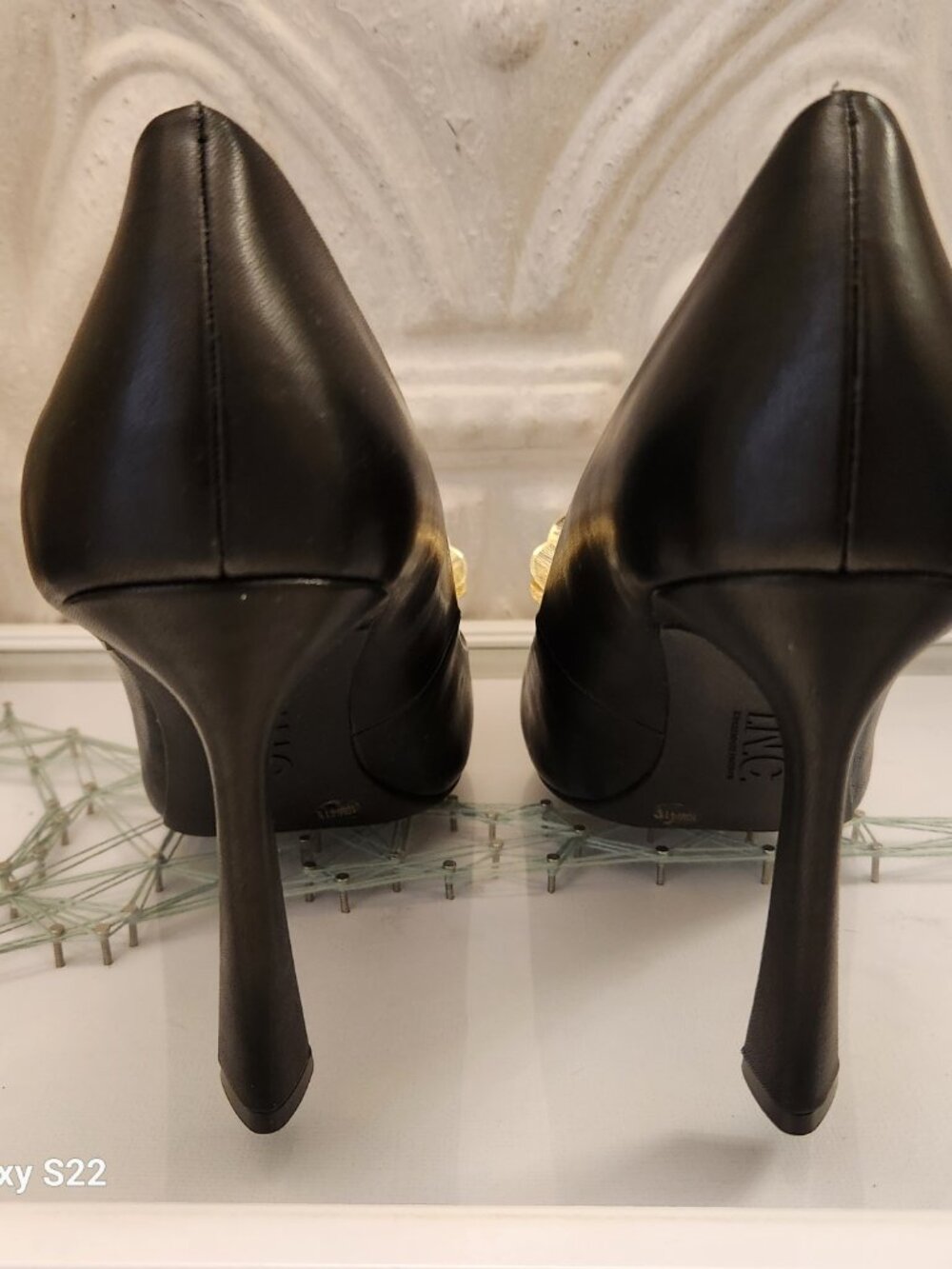 INC "Kaleiap" Black Beauty Heels. Embellished. NIB. Size 10 - Picture 8 of 11